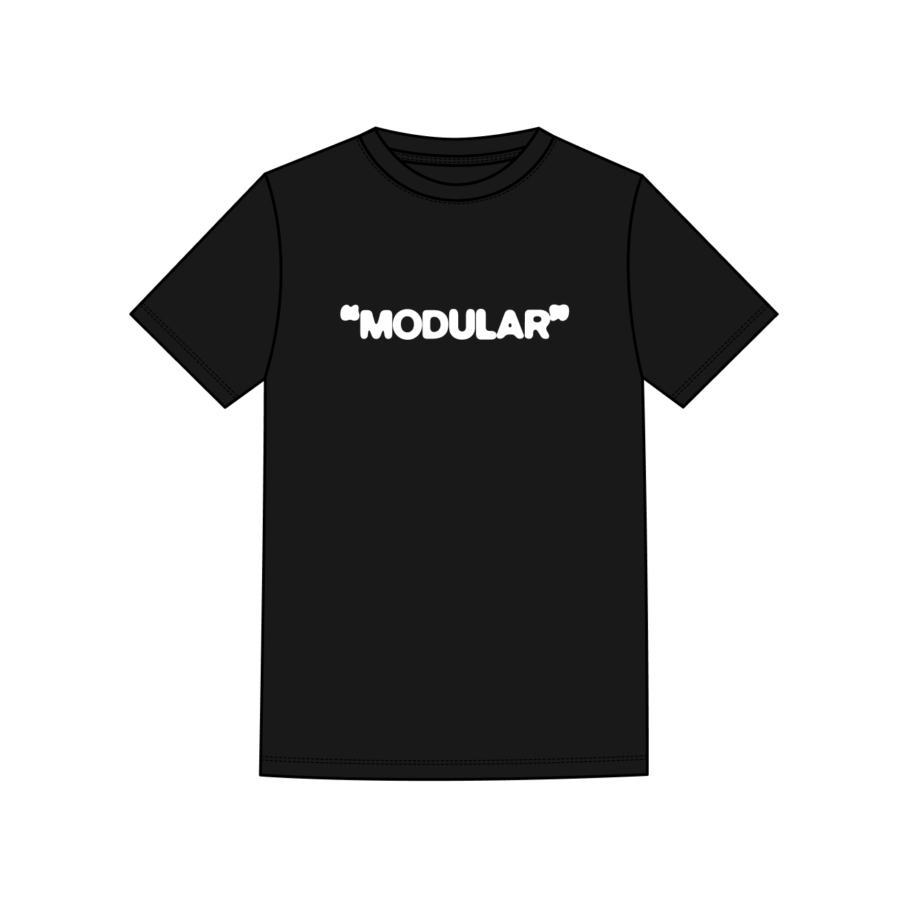 Modular” T-shirt Black